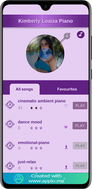 Kimberly Loaiza Piano Screenshot 2