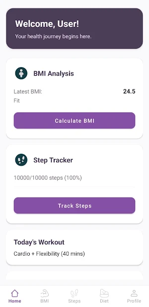 FitStride: BMI Step Tracker Screenshot 0