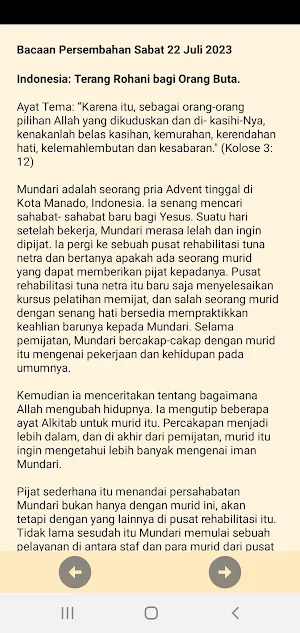 Bacaan Persembahan Advent 2023 Screenshot 1