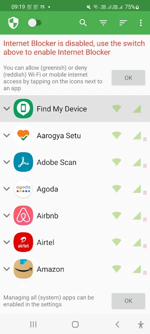 Internet Blocker - No Root Screenshot 0