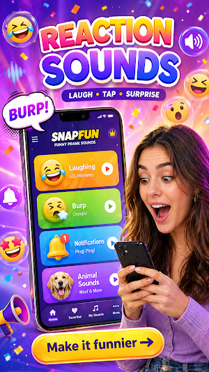 SnapFun: Funny Prank Sounds Screenshot 2