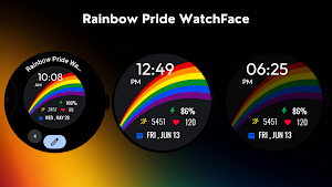Rainbow Pride Watch Face Screenshot 2