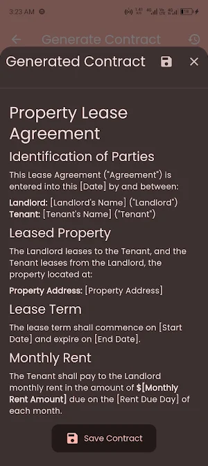 Contract Agreement Generator Screenshot 3