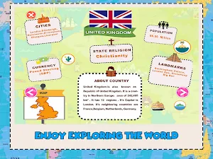 World Countries Geography Quiz Screenshot 1