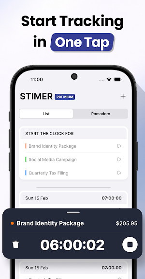 Hours Tracker: Time Tracking Screenshot 0
