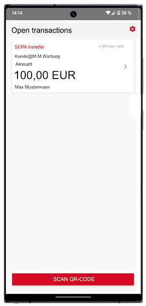 M.M.Warburg SecureMessaging Screenshot 2