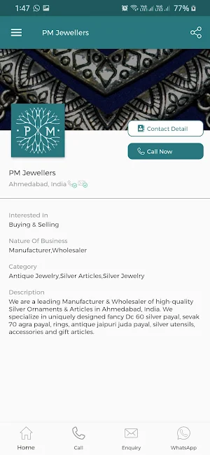 PM Jewellers - Silver Jewellery and Article App Screenshot 3