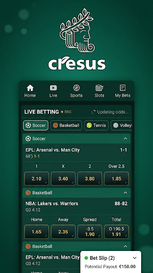 Cresus Casino Screenshot 2