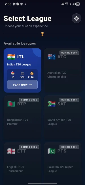 Cricket Auction: Team Builder Screenshot 3