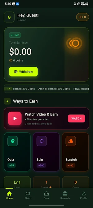 Earn Money By Viewing Videos Screenshot 0