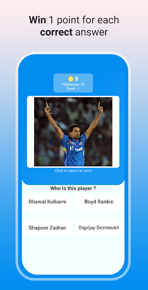 Cricket Quiz - cricketers Screenshot 2