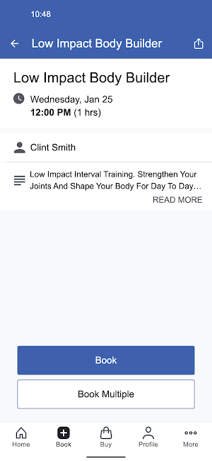 CMS Fitness Screenshot 2