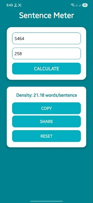 SentenceMeterX Screenshot 2