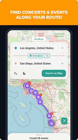 ReMap: Event & Concert Map Screenshot 0