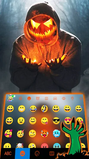 Halloween Maskman Keyboard Background Screenshot 2