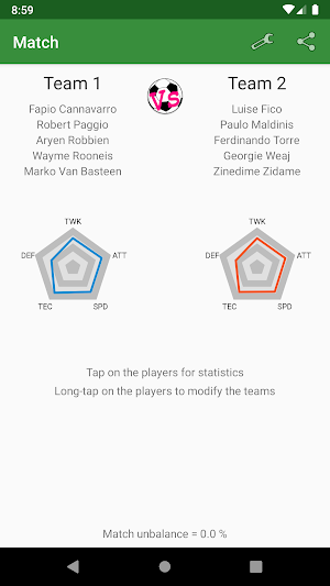 Balance your teams Screenshot 0