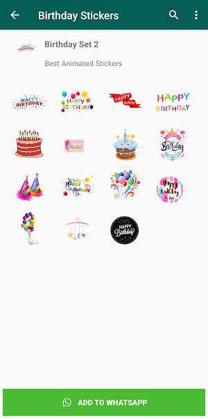 Happy Birthday Stickers Screenshot 3