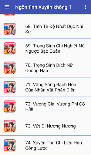 Truyện ngôn tình xuyên không offline phần 2 Screenshot 1