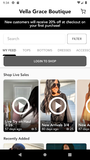 Vella Grace Boutique Screenshot 1