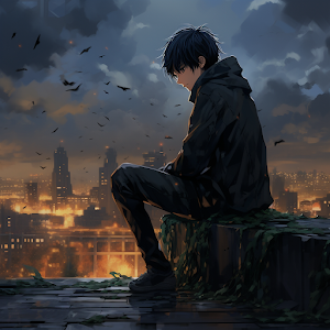 Sad Anime Boy Wallpaper Screenshot 3