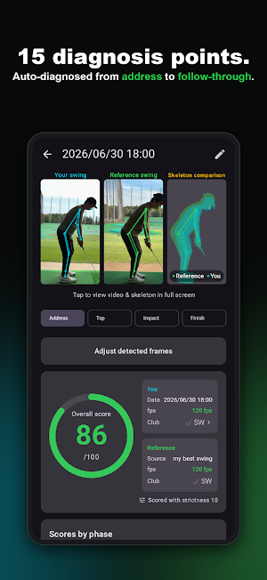 SwingDiff: Golf Swing Analyzer Screenshot 2
