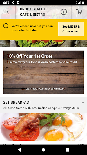 Brook Street Cafe & Bistro Screenshot 2