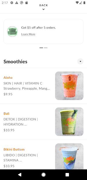 Thrive Juices Screenshot 2