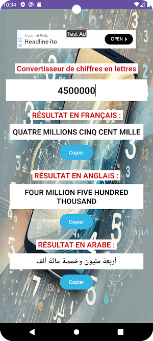 chiffres en lettres Screenshot 2