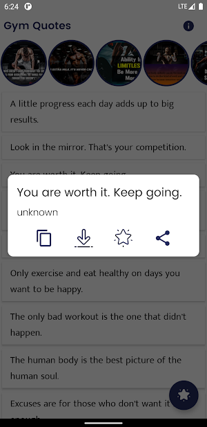 Gym Quotes and Sayings Screenshot 1