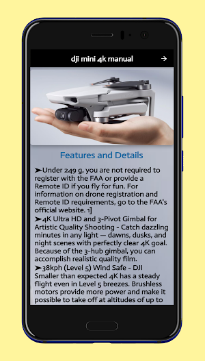 dji mini 4k manual Screenshot 0