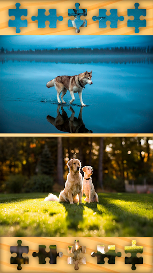 Dogs Puppies Puzzles Jigsaws Screenshot 0