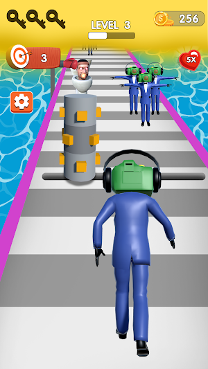 Toilet Battle Fight Monster 3D Screenshot 2