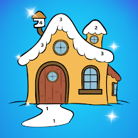 House Coloring By Number Book