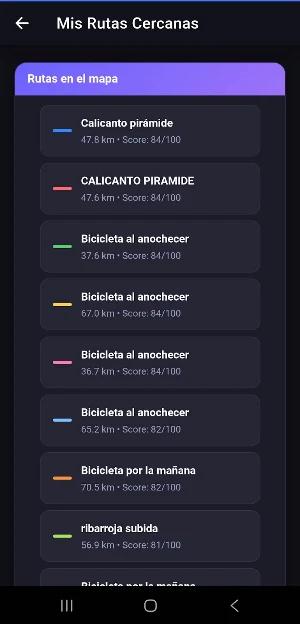 Ciclismo y Análisis de Viento Screenshot 2