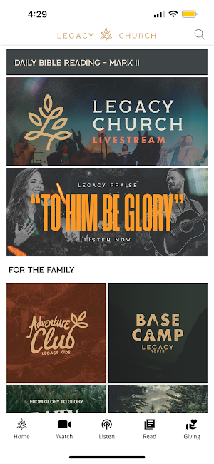 The Legacy Church App Screenshot 0