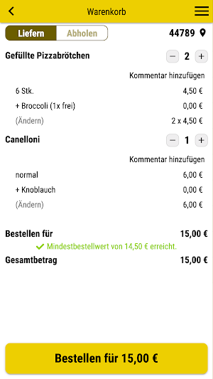 Happy Pizza Bochum Screenshot 1