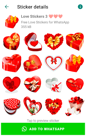 WASticker - Love Stickers Screenshot 3