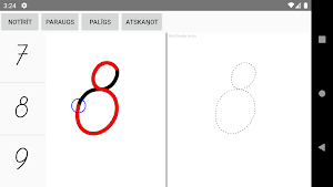 Mācies rakstīt lielos drukātos burtus un ciparus Screenshot 3