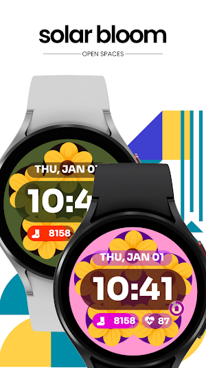 Solar Bloom Watch Face Screenshot 1