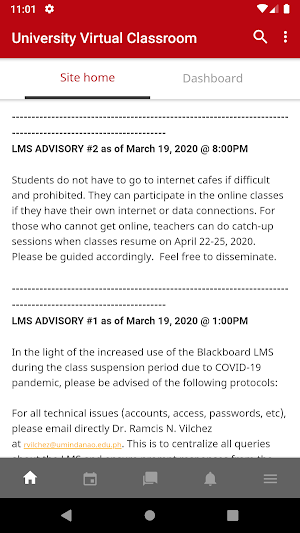 UM Virtual Classroom Screenshot 0