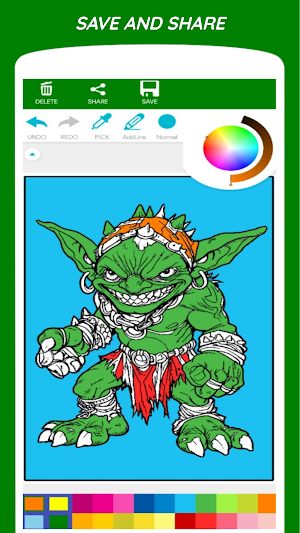 Spooky Goblin Coloring Book Screenshot 1