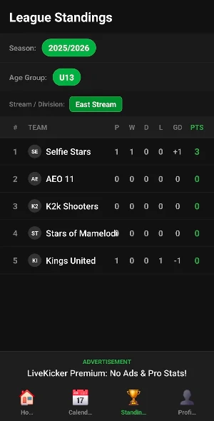 LiveKicker Screenshot 3