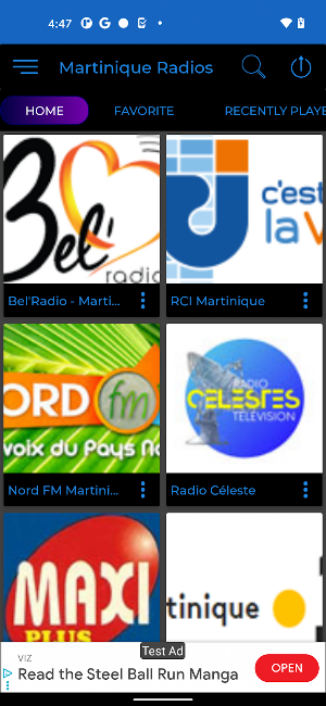 Martinique Radio + Recorder Screenshot 0