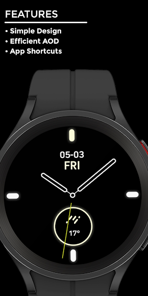 Nighty Analog 15 - watch face Screenshot 1