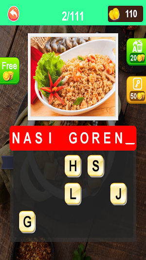 Tebak Nama Masakan Indonesia Screenshot 1