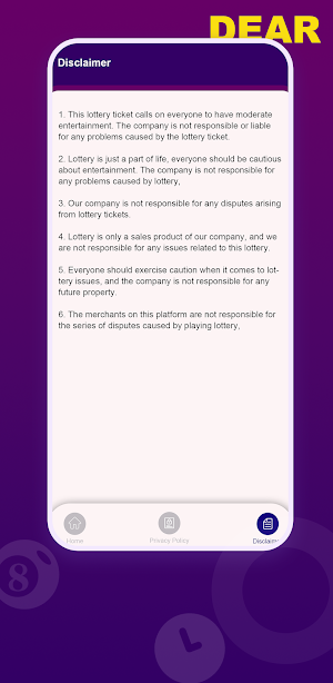 Dear Result Luckyday Screenshot 3