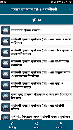 মহানবী হযরত মুহাম্মাদ (সাঃ)-এর সম্পূর্ণ জীবনী Screenshot 1