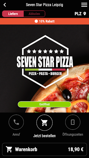 Seven Star Pizza Leipzig Screenshot 0