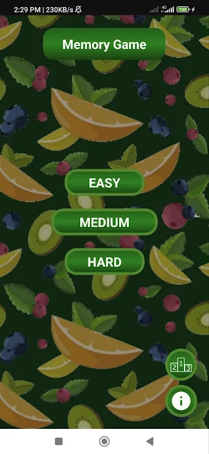 Memory Game Screenshot 0