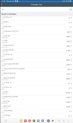 AgileAssets Materials Manager Screenshot 2